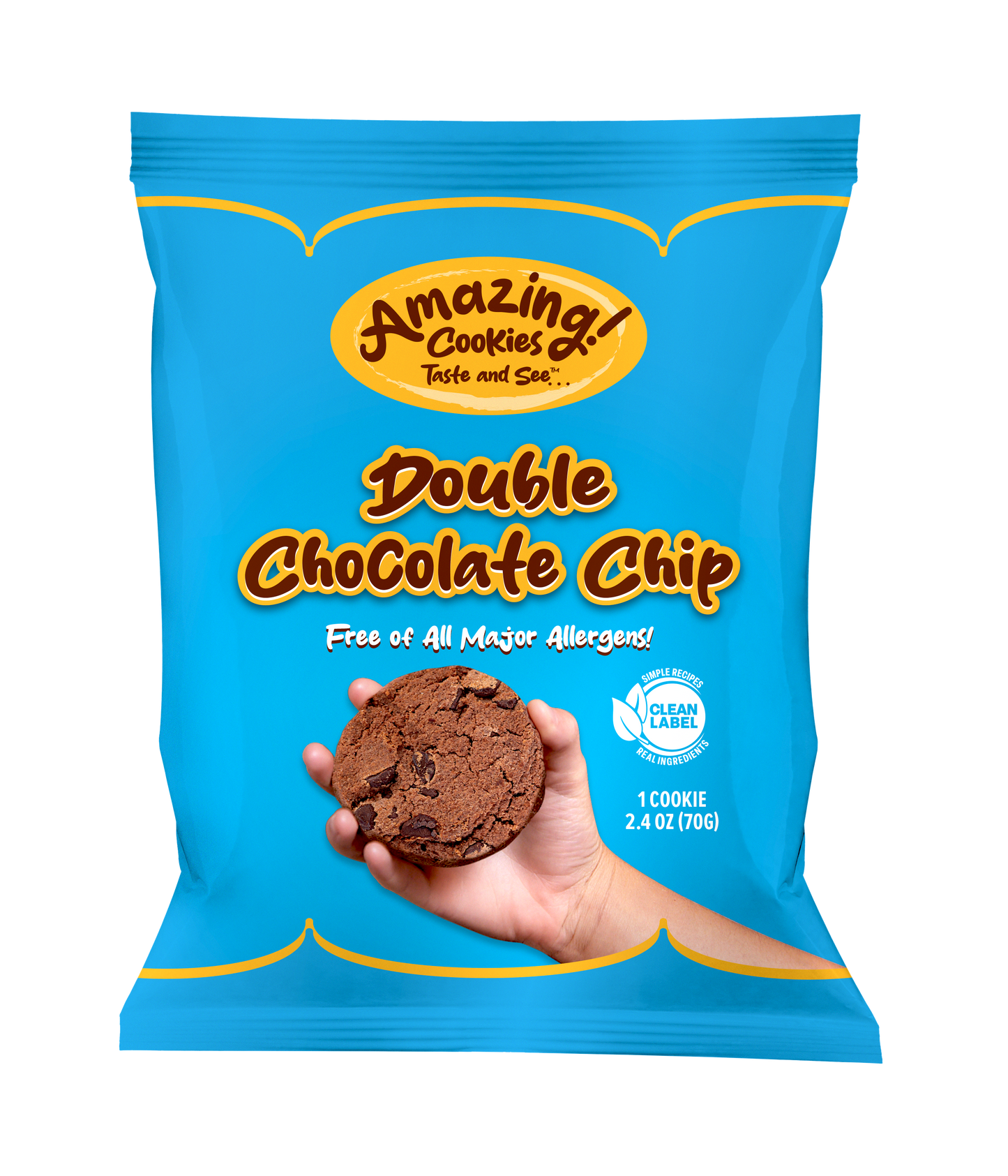 Double Chocolate Chip Cookies - Master Case (90 Cookies)