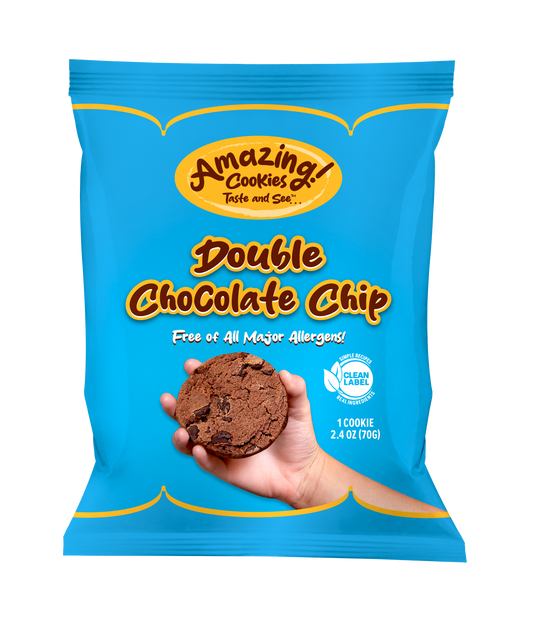 Double Chocolate Chip Cookies - Master Case (90 Cookies)