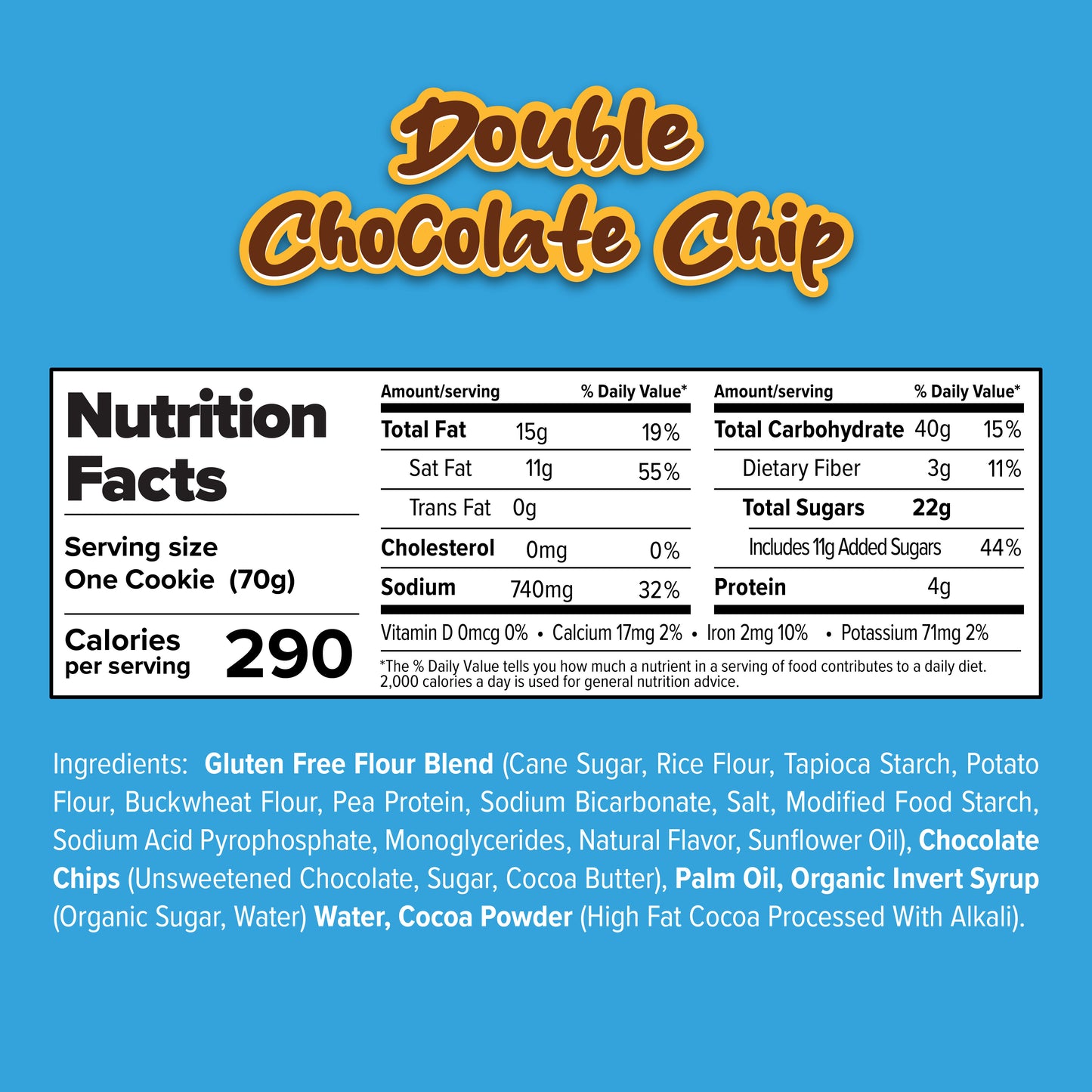 Double Chocolate Chip Nutrition Facts
