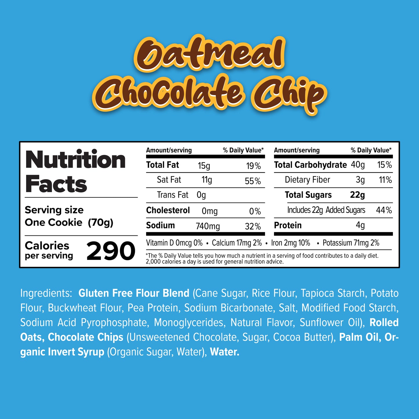 Oatmeal Chocolate Chip Nutrition Facts