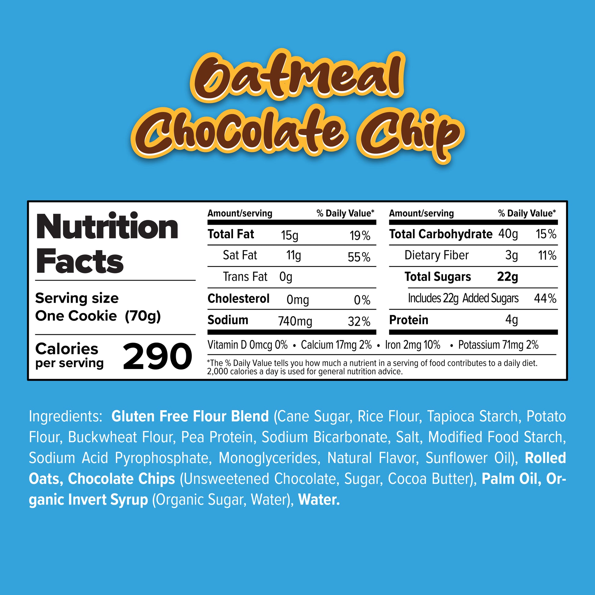 Oatmeal Chocolate Chip Nutrition Facts