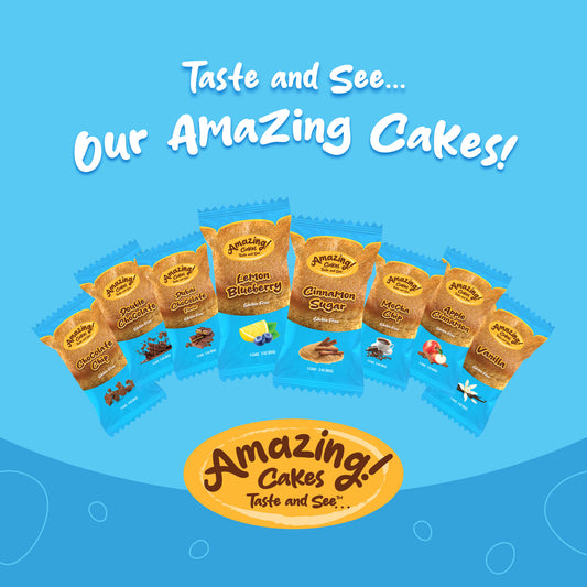 Wholesale – Amazing Cakes – Master Case – 64 Cakes (2 boxes, 32 cakes each)