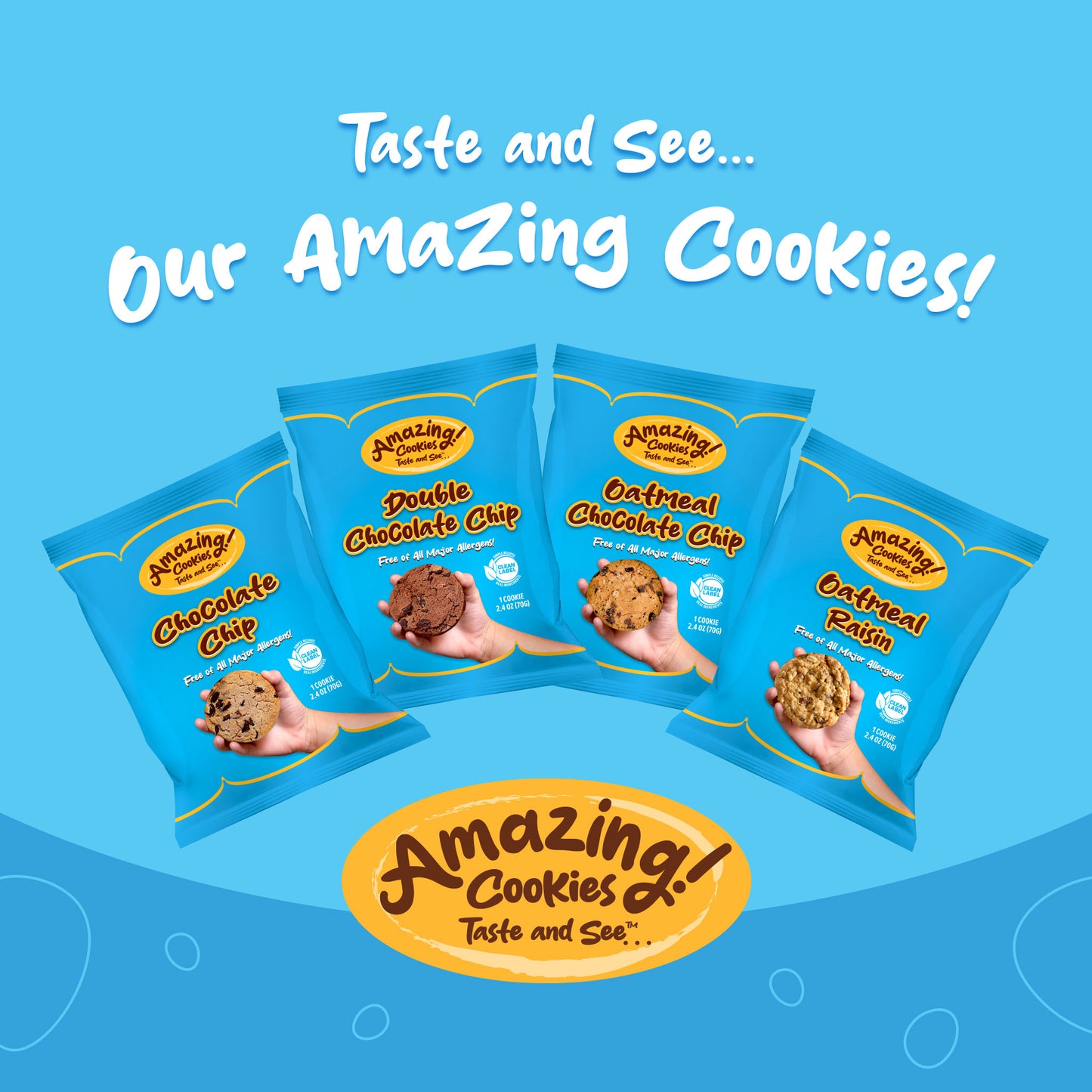 Wholesale - Amazing Cookies - Master Case - 90 Cookies (2 boxes, 45 cookies each)